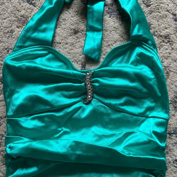 Weissman Teal Dress Dance Costume - Picture 2 of 4